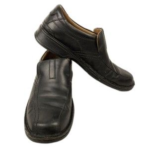 Clarks Collection Loafer Mens Size 9.5 Black Leather Escalade Step Slip On 14885